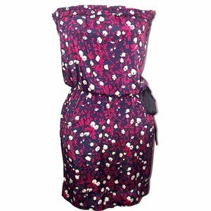 Staring at stars - Floral strapless dress